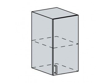 40H h. skříňka 1-dveřová GREECE bk/granát metalic