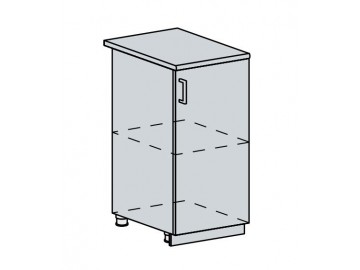 40D d. skříňka 1-dveřová GREECE bk/granát metalic
