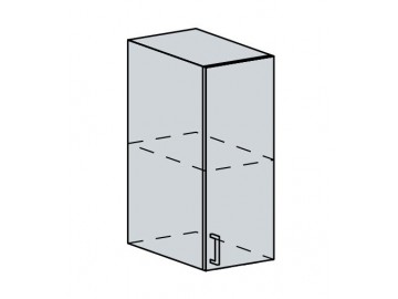 30H h. skříňka 1-dveřová GREECE bk/granát metalic