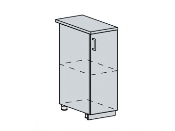 30D d. skříňka 1-dveřová GREECE bk/granát metalic