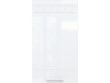 60D1D1S d. skříňka 1-dveřová se zásuvkou GREECE bk/bílá metalic