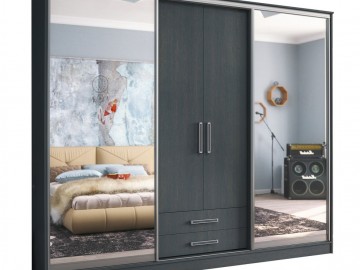 Skříň s posuv. dveřmi 270 cm EDITA wenge
