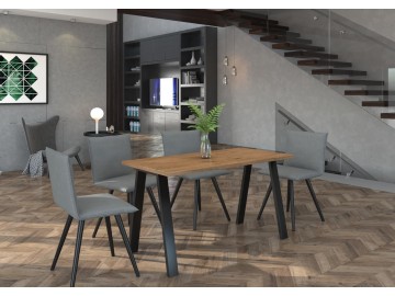 Jídelní stůl Kobalt 90x138 dub lancelot