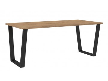 Jídelní stůl KAISARA 185x90 cm černá/lancelot