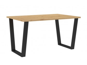 Jídelní stůl KAISARA 138x67 cm černá/artisan