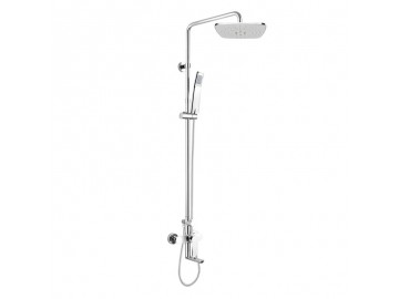 Nástěnná baterie Dita 150 mm se sprch. soupravou,otoč.ramínkem, ruční a talíř. sprchou 220x220mm Nástěnná baterie Dita 150 mm se sprch. soupravou,otoč.ramínkem, ruční a talíř. sprchou 220x220mm