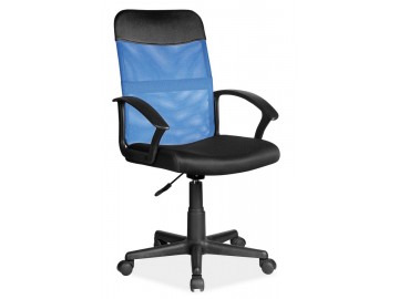 Kancelářská židle Q-702 černá/modrá látka