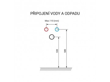 Opto, koupelnová skříňka, umyvadlo litý mramor, dub, 2 zásuvky, 810x580x458 mm