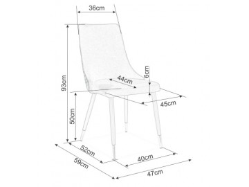Jídelní čalouněná židle NOPI velvet béžová/černá mat