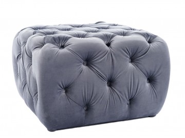 Taburet SERENA VELVET šedá Taburet SERENA VELVET šedá