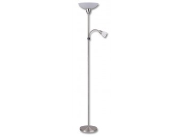 Ecolite Podlahová lampa LF34-BI/CHRM Lampa stojací DUHA, E27/100WsE14/40W bílá