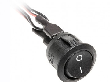 GTV  AE-WLC01-20 Spínač kolébkový černý 12V, konektory mini AMP