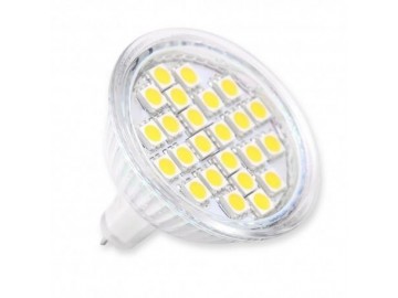 GTV LED žárovka LD-SZ2416-64 24 SMD 5050 MR16 4,5W DC12V 6400K