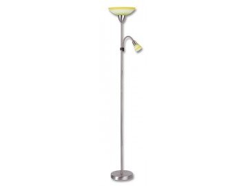 Ecolite Podlahová lampa LF34-ZLU/CHR Lampa stojací DUHA, E27/100WsE14/40W zel+