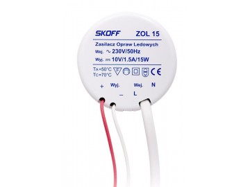 SKOFF LED trafo ZL-015-C-1-1 LED napaječ 10V/15W ZOL 15