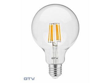 GTV LED žárovka LD-G95FL8-30 Světelný zdroj LED, FILAMENT, G95, teplá bílá