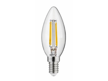 GTV LED žárovka E14 LD-C35FL4-30 Světelný zdroj LED, FILAMENT,C35, E14, 4W