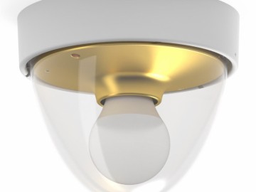 Nowodvorski Lighting Venkovní svítidlo 7970 NOOK bílá/zlatá, IP44