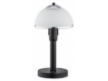 Lemir Stolní lampa O2928 L1 CZA + CH Lava lampička, černá matná + chrom