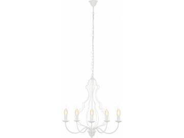 Nowodvorski Lighting Závěsné svítidlo na řetězu 6330 MARGARET bílá