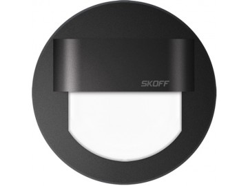 SKOFF LED nástěnné svítidlo MH-RUE-D-W-1 RUEDA černá(D) studená(W,6500K) IP6