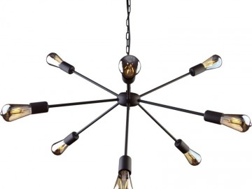 Nowodvorski Lighting Závěsné svítidlo na řetězu 9734 ROD černá IX