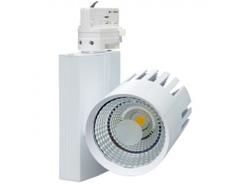 Ecolite  TR-TL-20W/BI LED svítidlo na lištový systém TRACK (3f), COB, 20W, 410