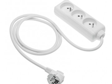 GTV Prodlužovací kabel AE-PF3G3M-00 Prodlužovací přívod, 3x zásuvka, 3m, 3