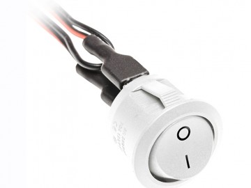 GTV  AE-WLB01-10 Spínač kolébkový bílý 12V, konektory mini AMP