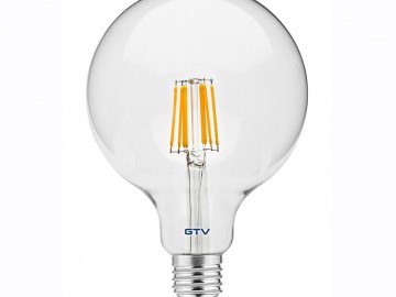 GTV LED žárovka LD-G125FL8-30 Světelný zdroj LED, FILAMENT,  G125,  teplá