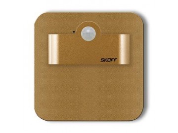 SKOFF LED nástěnné svítidlo s čidlem MN-SAL-M-H SALSA SHORT mat.mosaz(M) tep