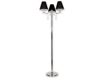 Lemir Stojací lampa O1969 CH CZA Velio lampa 3 ramenná, chrom + černá