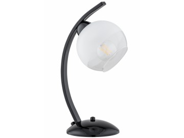 Lemir Stoln&iacute; lampa O2528 L1 CZA Leo lampička, čern&aacute;