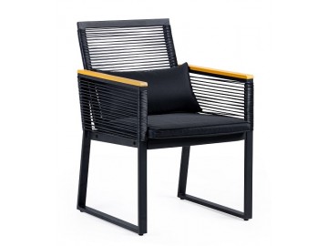 Zahradní set se stolkem GARDEN 26049 černá