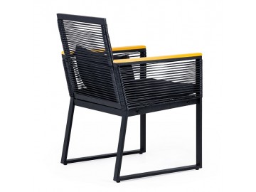 Zahradní set se stolkem GARDEN 26049 černá