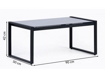 Zahradní set se stolkem GARDEN 26049 černá