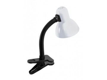 Ecolite  L077C-BI Stolní lampa s klipem BOND CLIP bílá