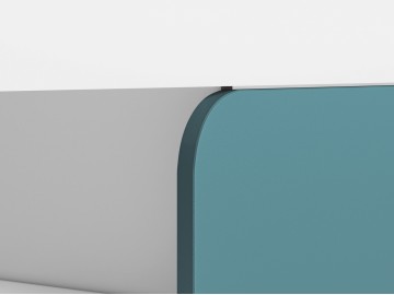 Postel 90x200 s ÚP VILLOSA šedá/bílá/modrá