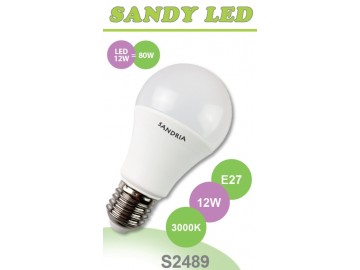 SANDRIA LED žárovka E27 S2489 SANDY LED E27 A60 12W SMD 3000K