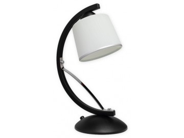 Lemir Stolní lampa O2288 L1 CZA Astred lampička, černá matná + chrom