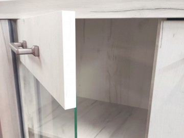 Šatní skříň 2D NEIL dub kraft bílý