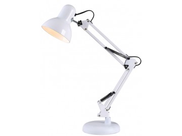 SANDRIA Stolní lampa L2830 + S2571 SANDY bílá E27, 230V, max.40W, včetně LED ž