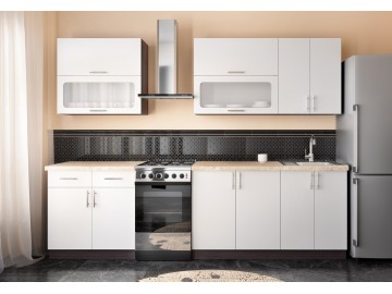 Kuchyně ESTERO A 220 wenge dark/bílá supermat