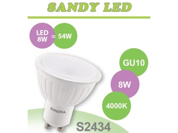 SANDRIA LED žárovka GU10 S2434 SANDY LED GU10 8W SMD 4000K