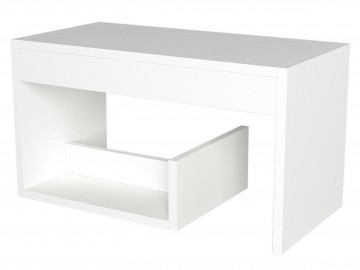 Odkládací příruční stolek AGADI bílá