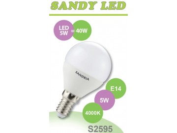 SANDRIA LED žárovka E14 S2595 SANDY LED E14 B45 5W SMD 4000K