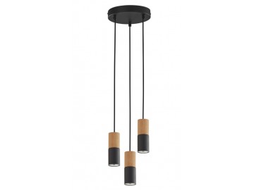 TK Lighting Závěsné svítidlo 6310 ELIT BLACK/WOOD