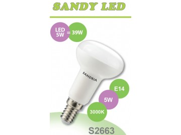 SANDRIA LED žárovka E14 S2663 SANDY LED E14 R50 5W SMD 3000K