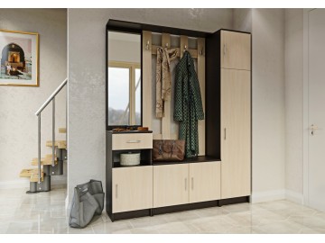 Skříň SK-101 k předsíni MASHENKA wenge/dub mléčný