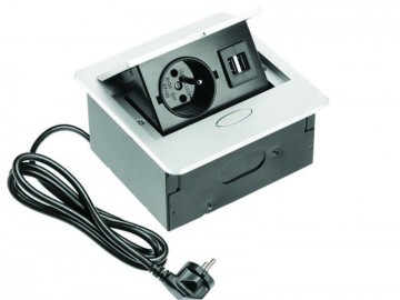 Zásuvkový box AE-PB1FAVA-53 Prodlužovací kabel vestavný AVARO, 1x zásu